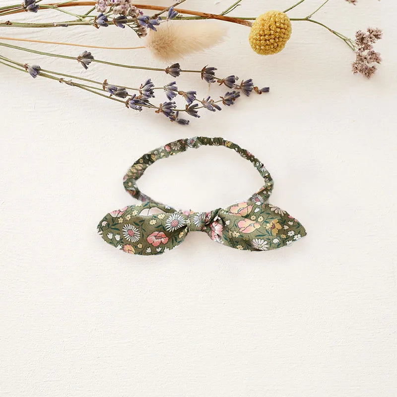 Spring Cotton Long Sleeve Romper with Headband