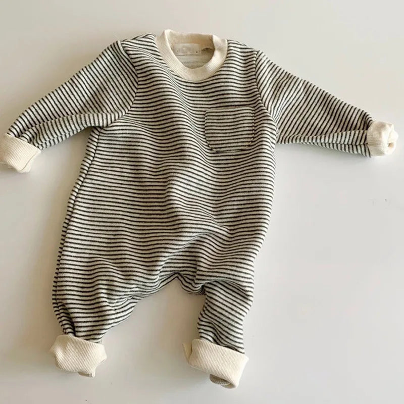 Fashion Striped Casual Romper