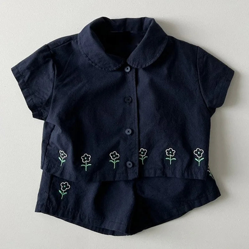 Embroidered Flower Co-Ord