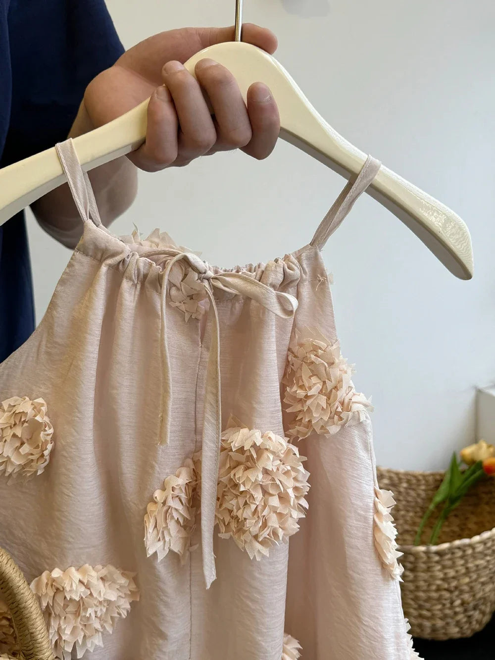 Ruched Flower Dress