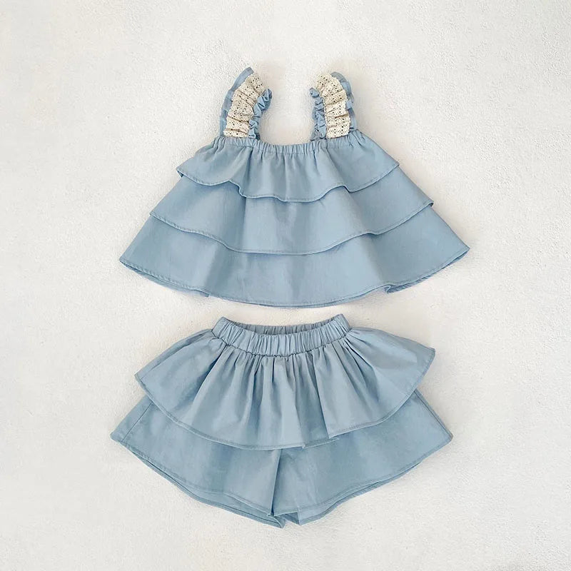 Isabelle Ruffled Suit