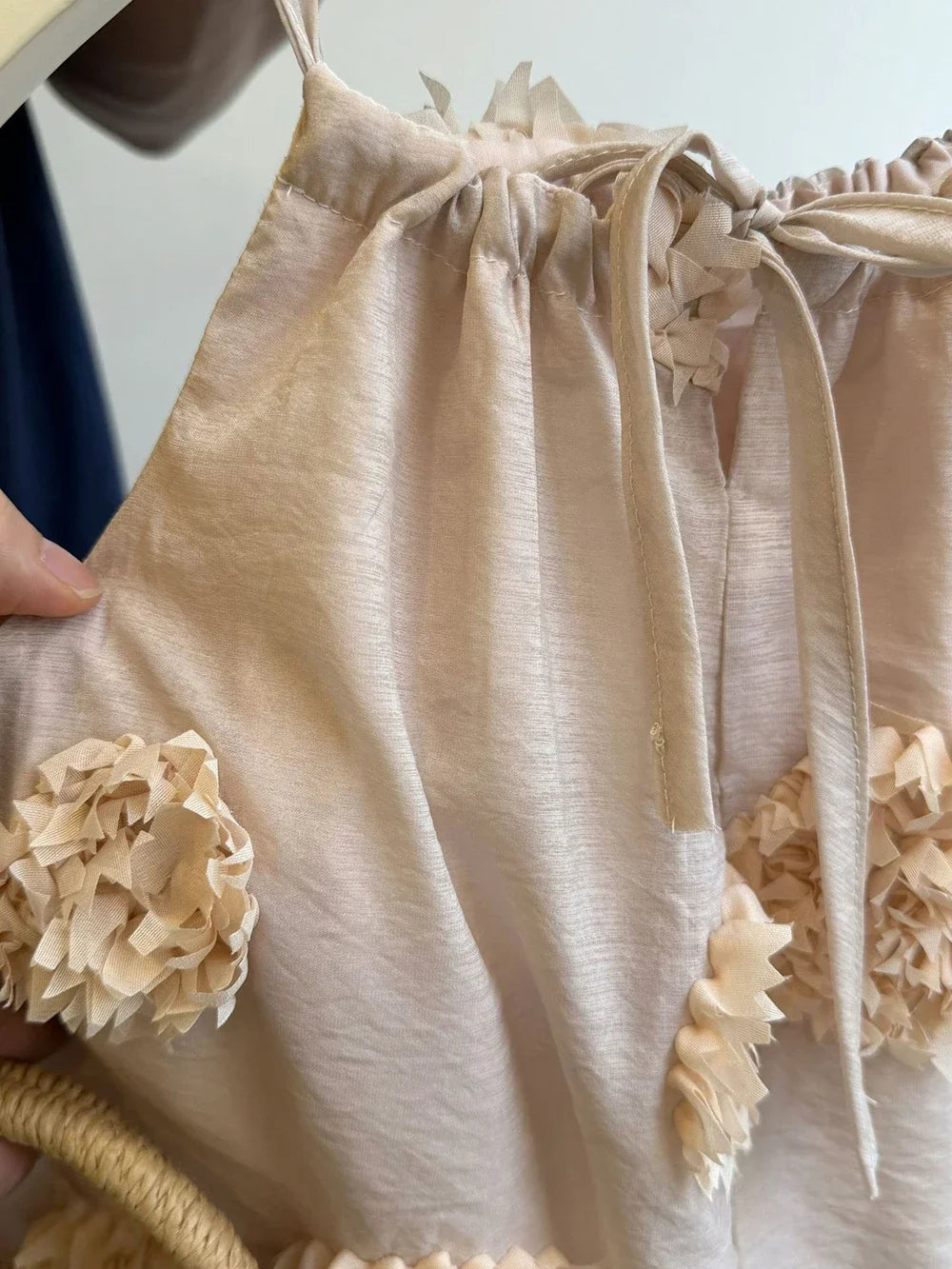 Ruched Flower Dress