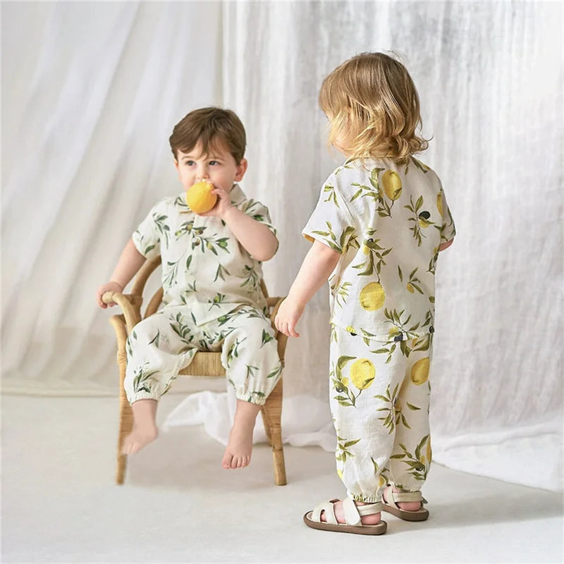 Cute Print Set - Long Bottom