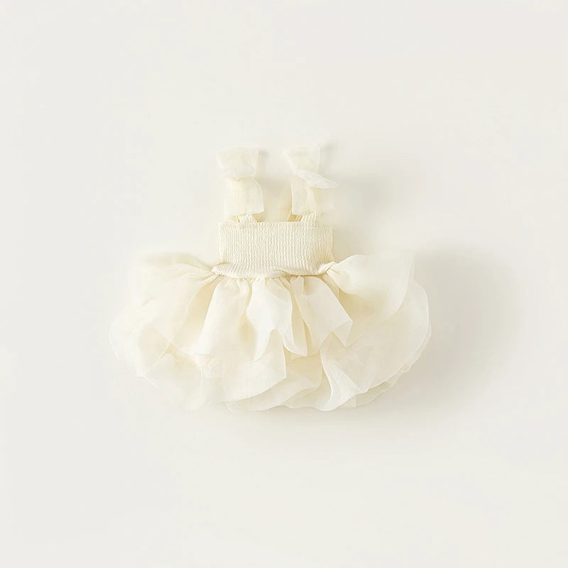 Evie Tiered Mesh Party Dress