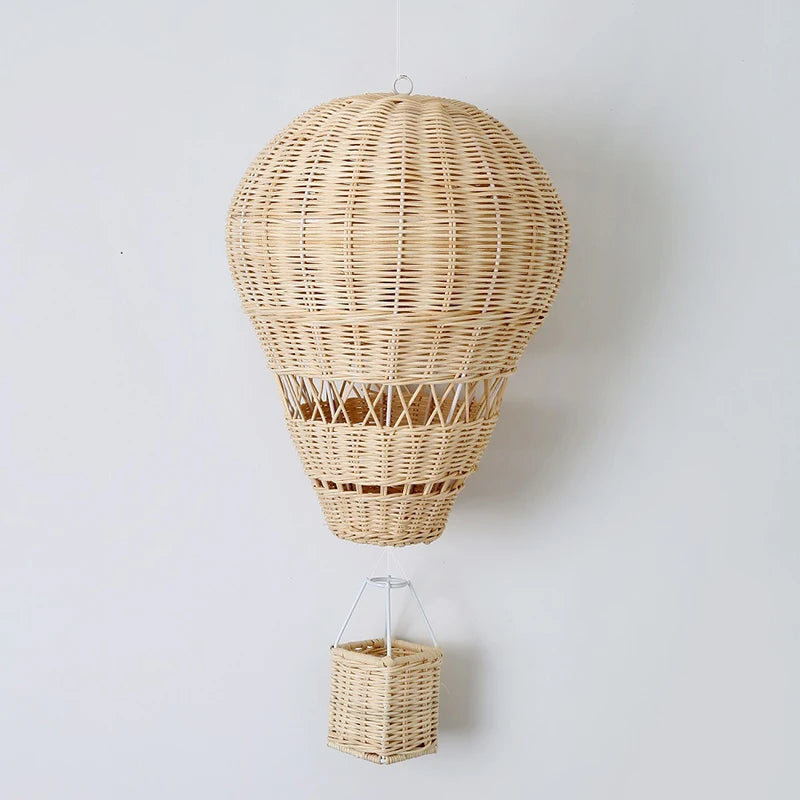 Rattan Hot Air Balloon Nursery Hanging