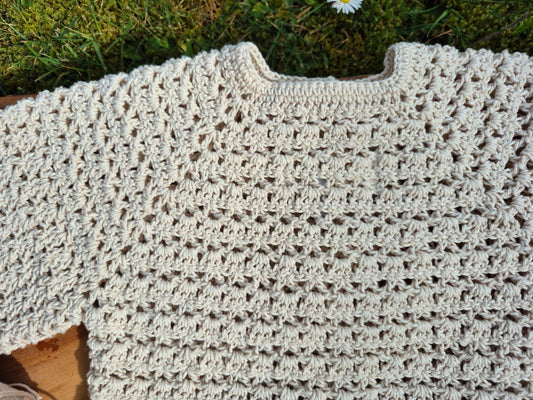 Maia's Farm - Crochet Cardigan - Natural