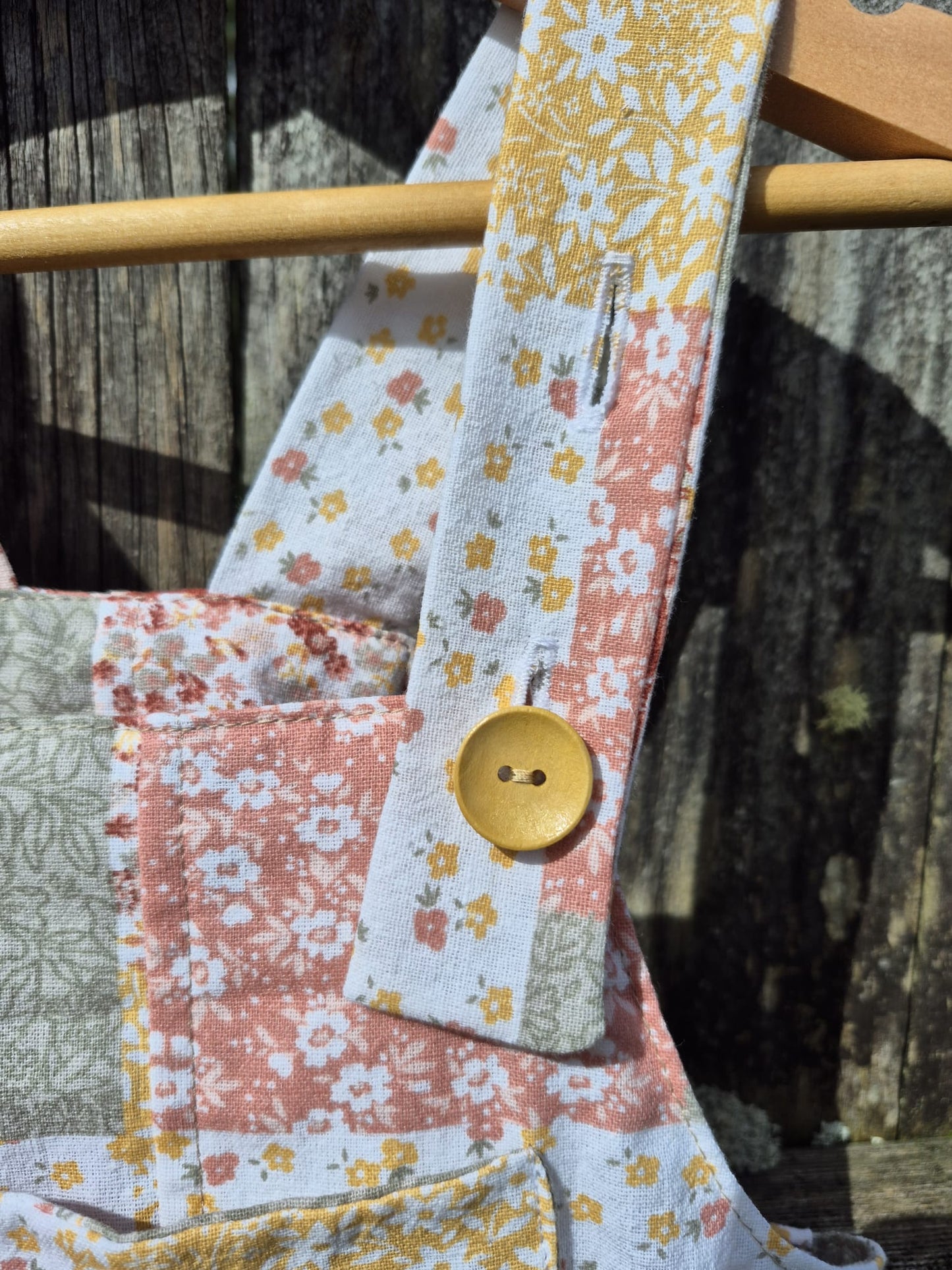 Maia's Farm - Short Overall - Sunset Patchwork