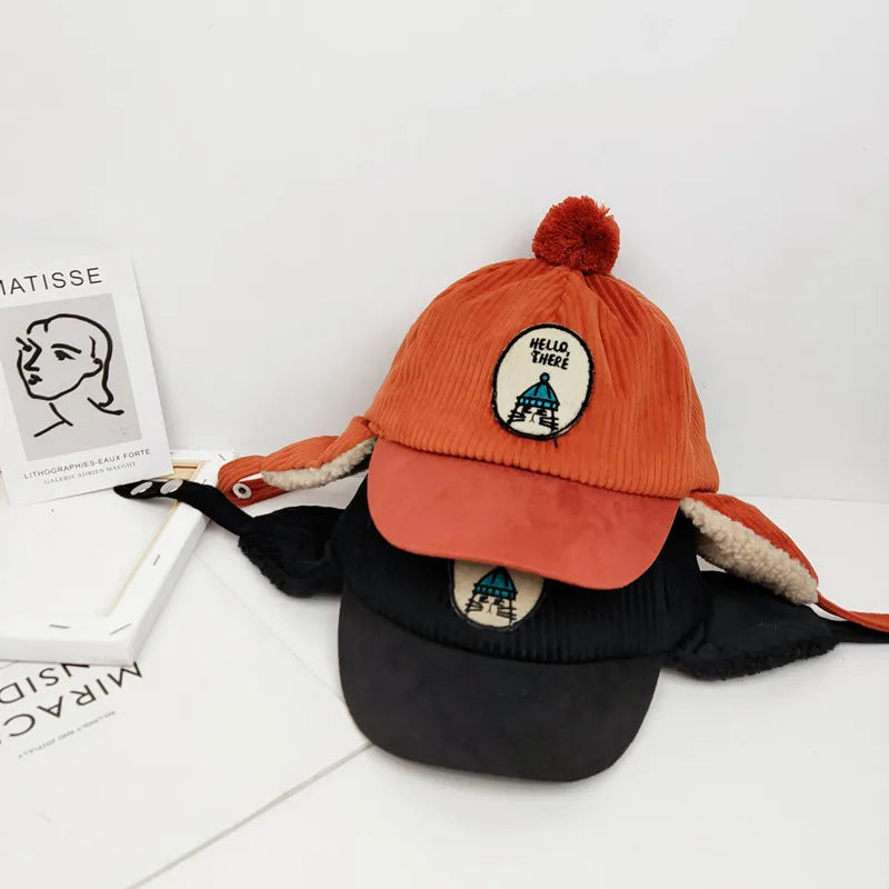 Warm Kids Fur Lining Hat