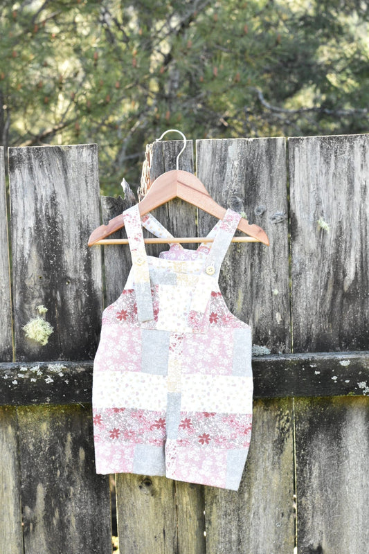 Maia's Farm - Short Overall - Sunset Patchwork