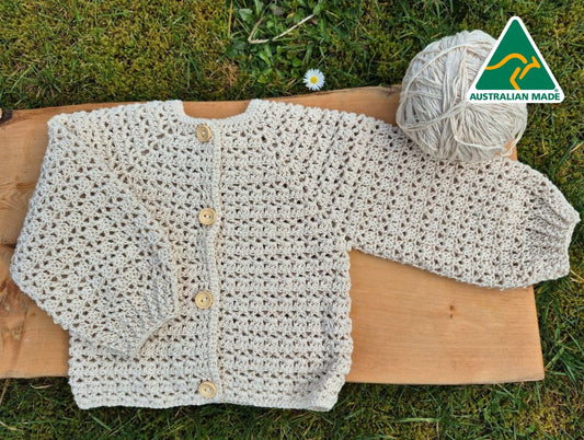Maia's Farm - Crochet Cardigan - Natural