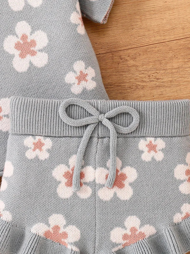 Cute Flower 2 Piece Set