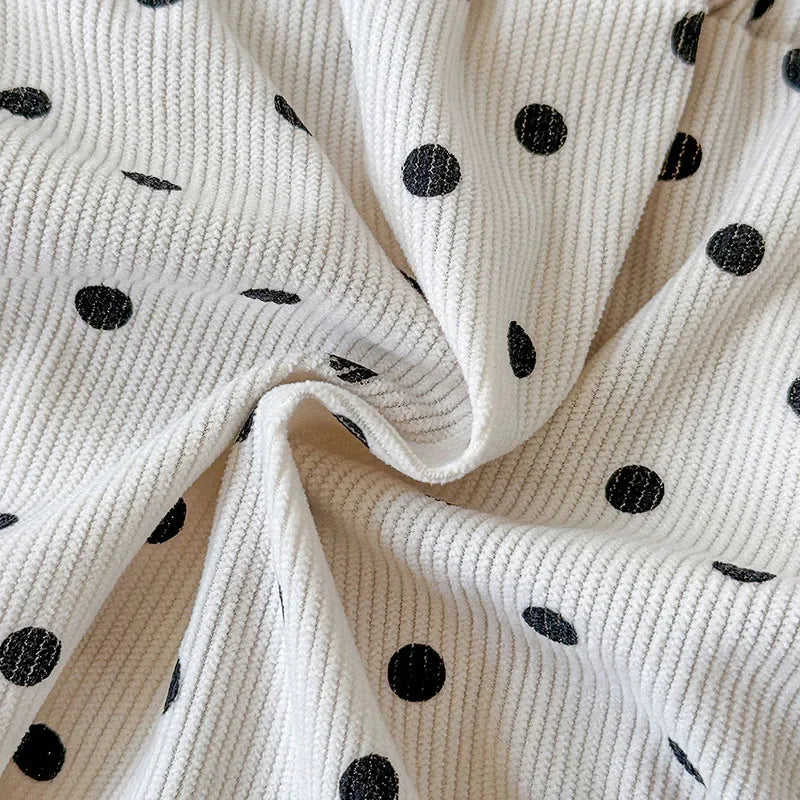 Corduroy Polka Dot Jumpsuit