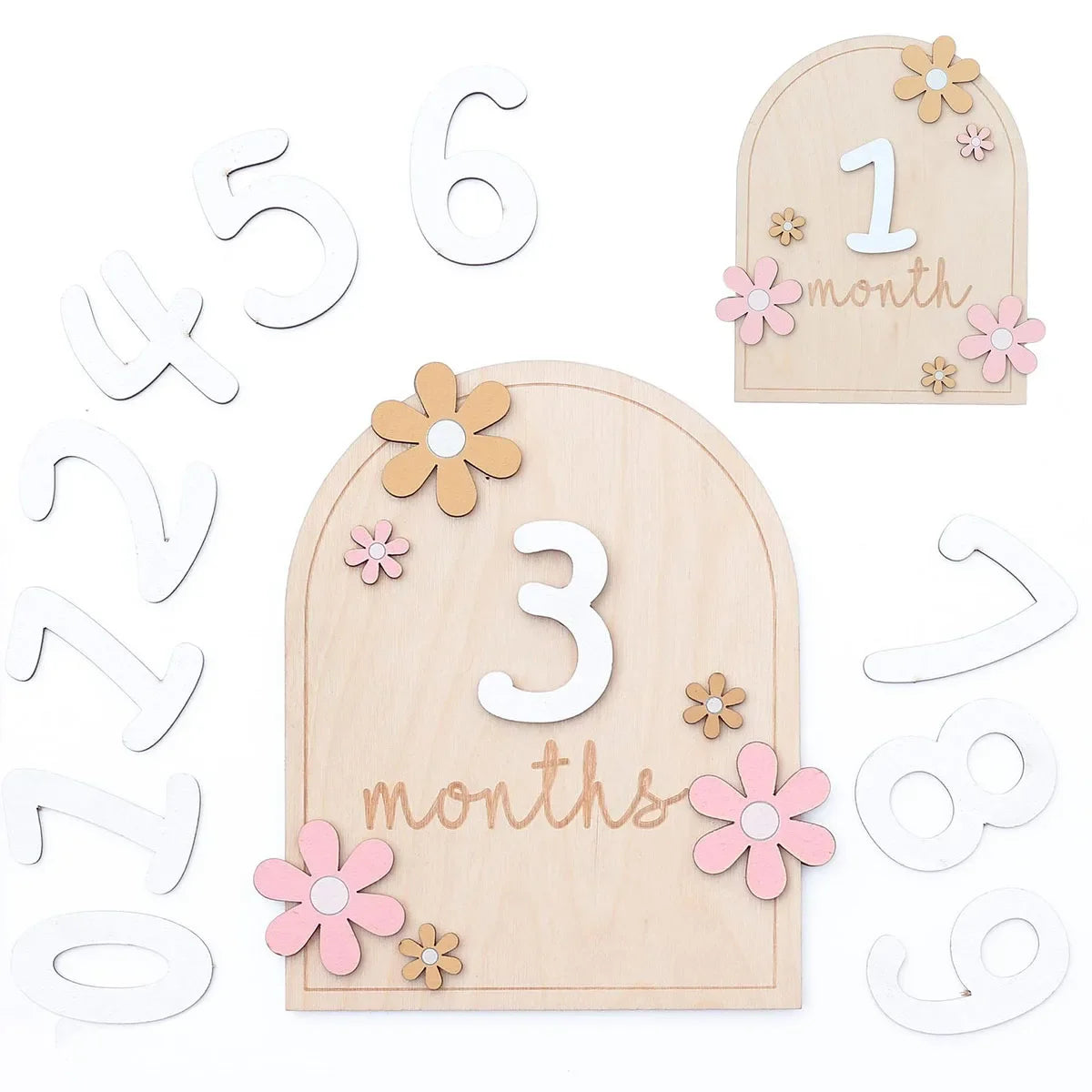 3D Flower Milestone Photo Prop