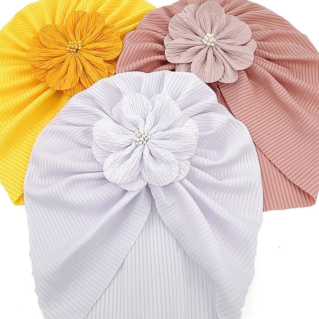 Sweet Flower Decoration Thin Head Cap
