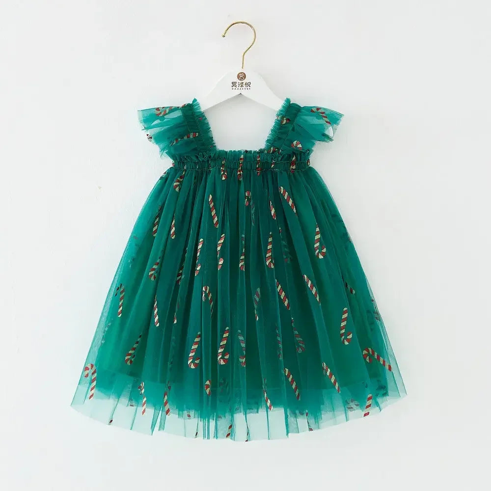 Magical Christmas Mesh Dress