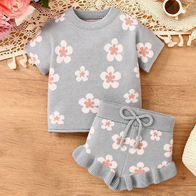 Cute Flower 2 Piece Set