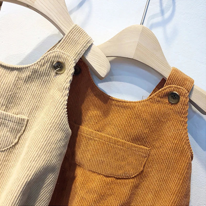 Corduroy Suspender Overalls