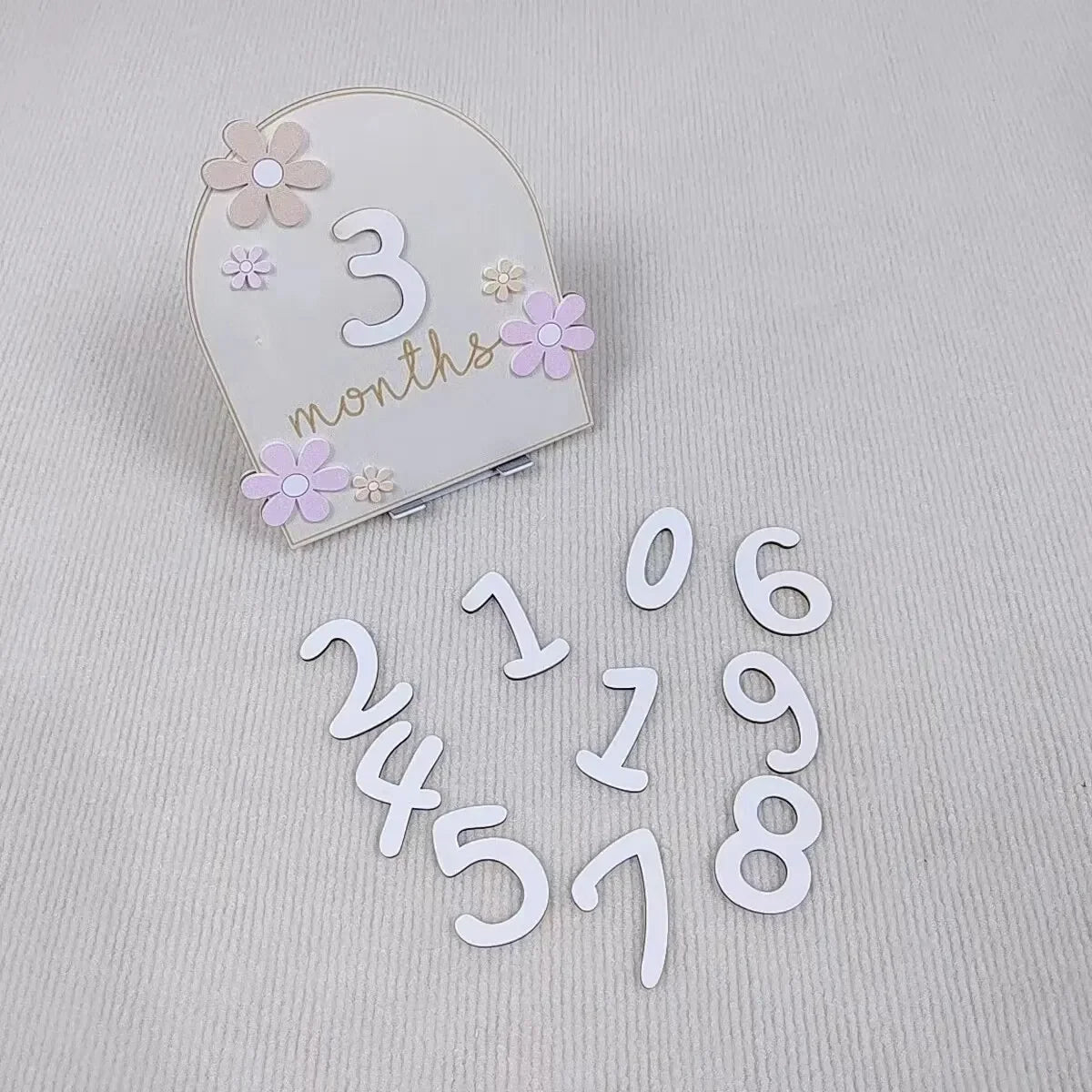 3D Flower Milestone Photo Prop