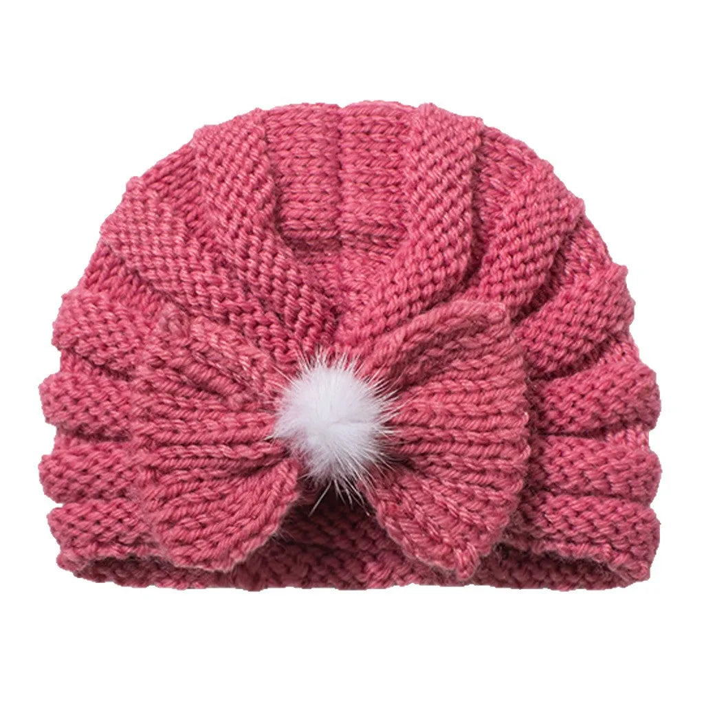Solid Knit Hat Hair Accessory