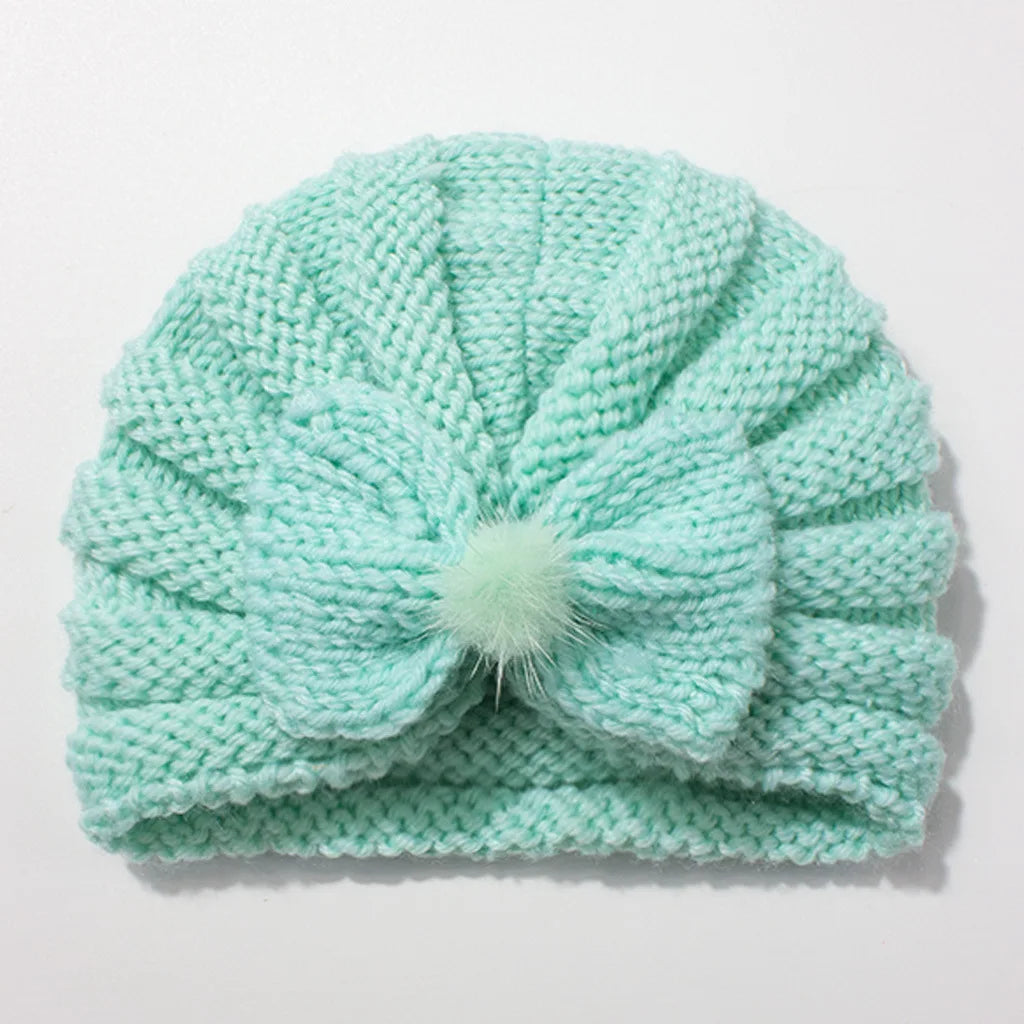 Solid Knit Hat Hair Accessory