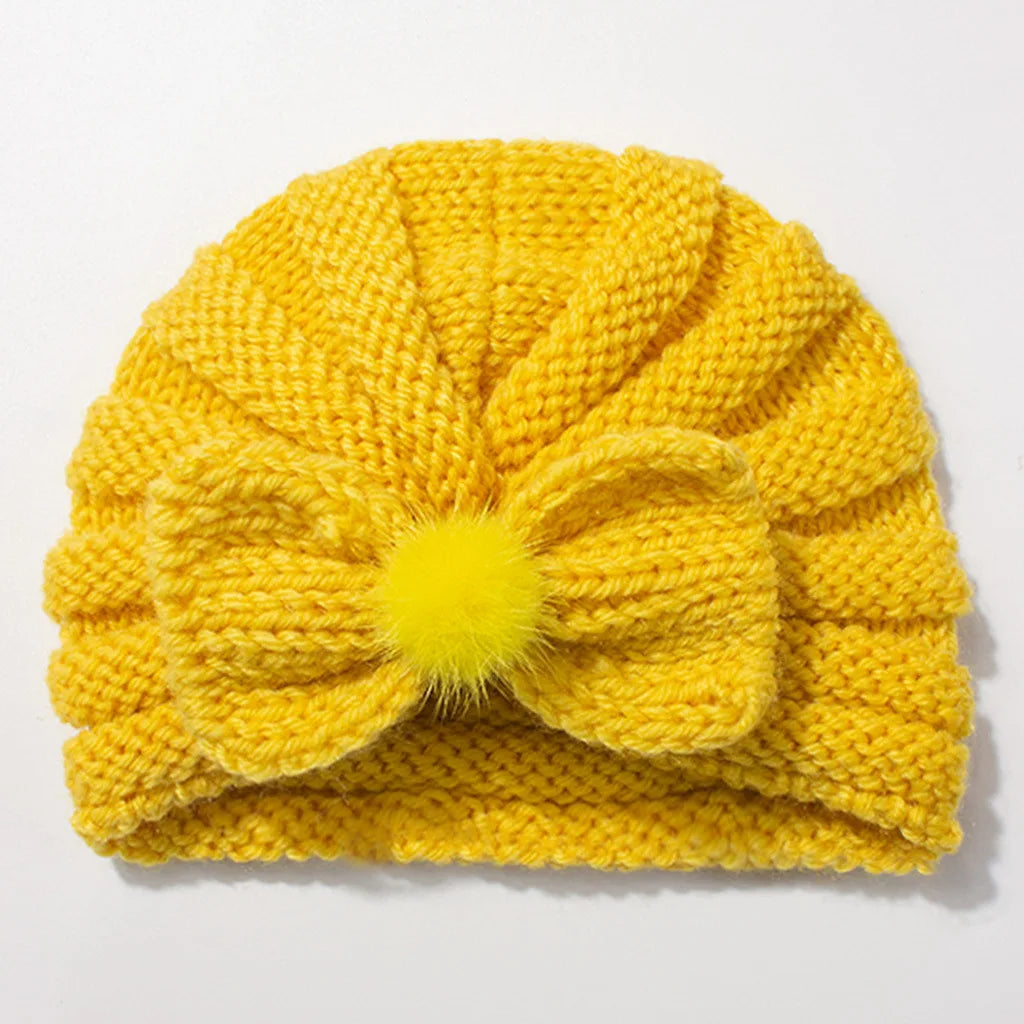 Solid Knit Hat Hair Accessory