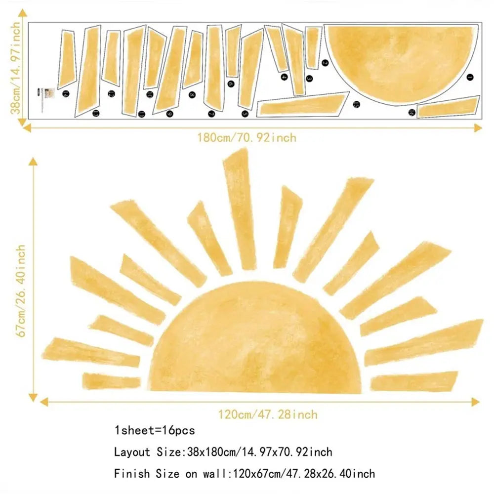 Half Sun Wallpaper Decal
