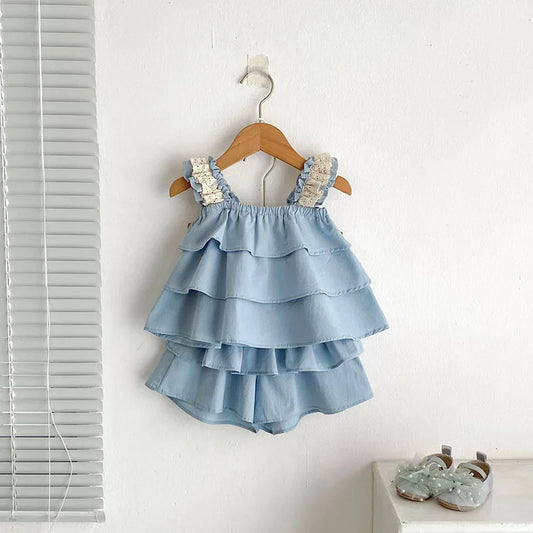 Isabelle Ruffled Suit