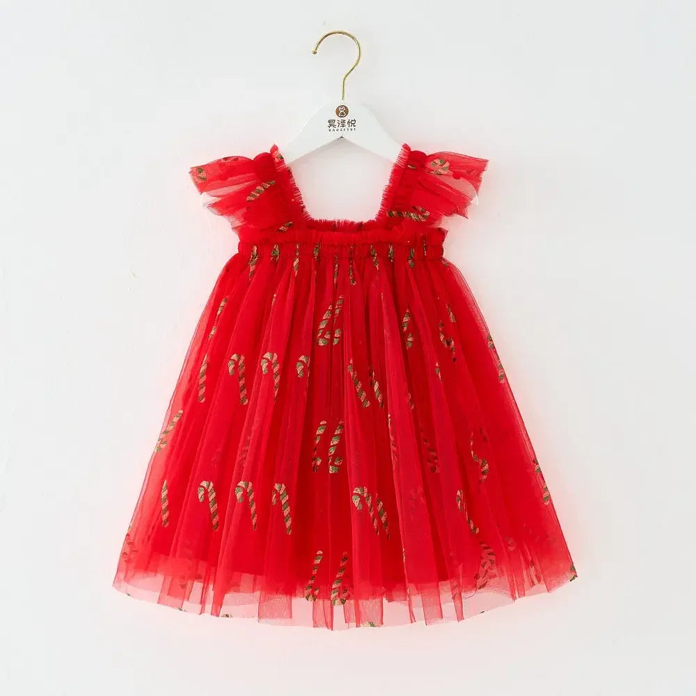 Magical Christmas Mesh Dress