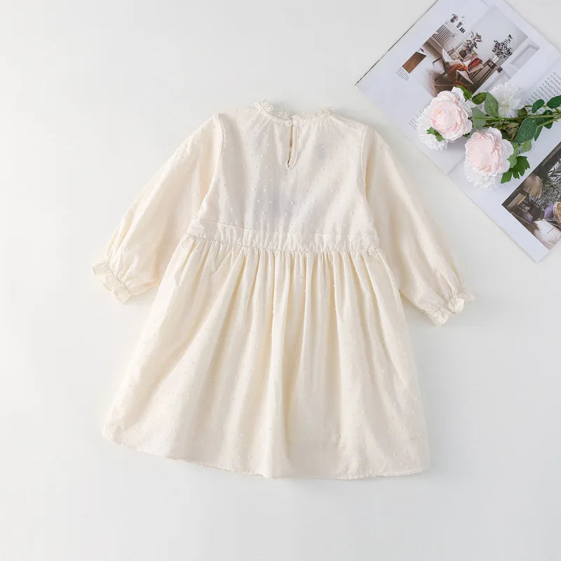 Floral Embroidered Girls Dress
