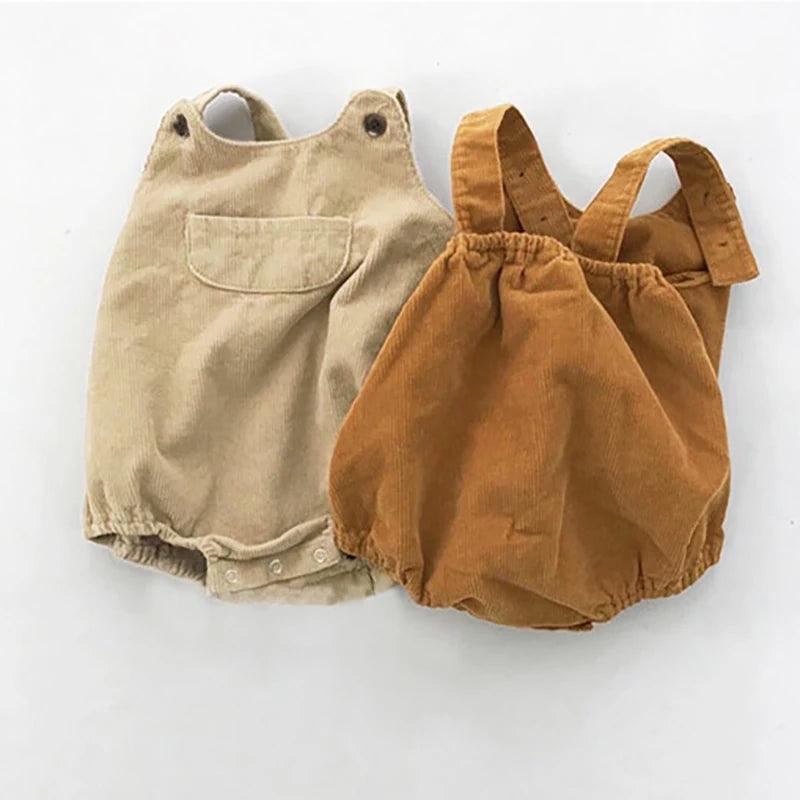 Corduroy Suspender Overalls