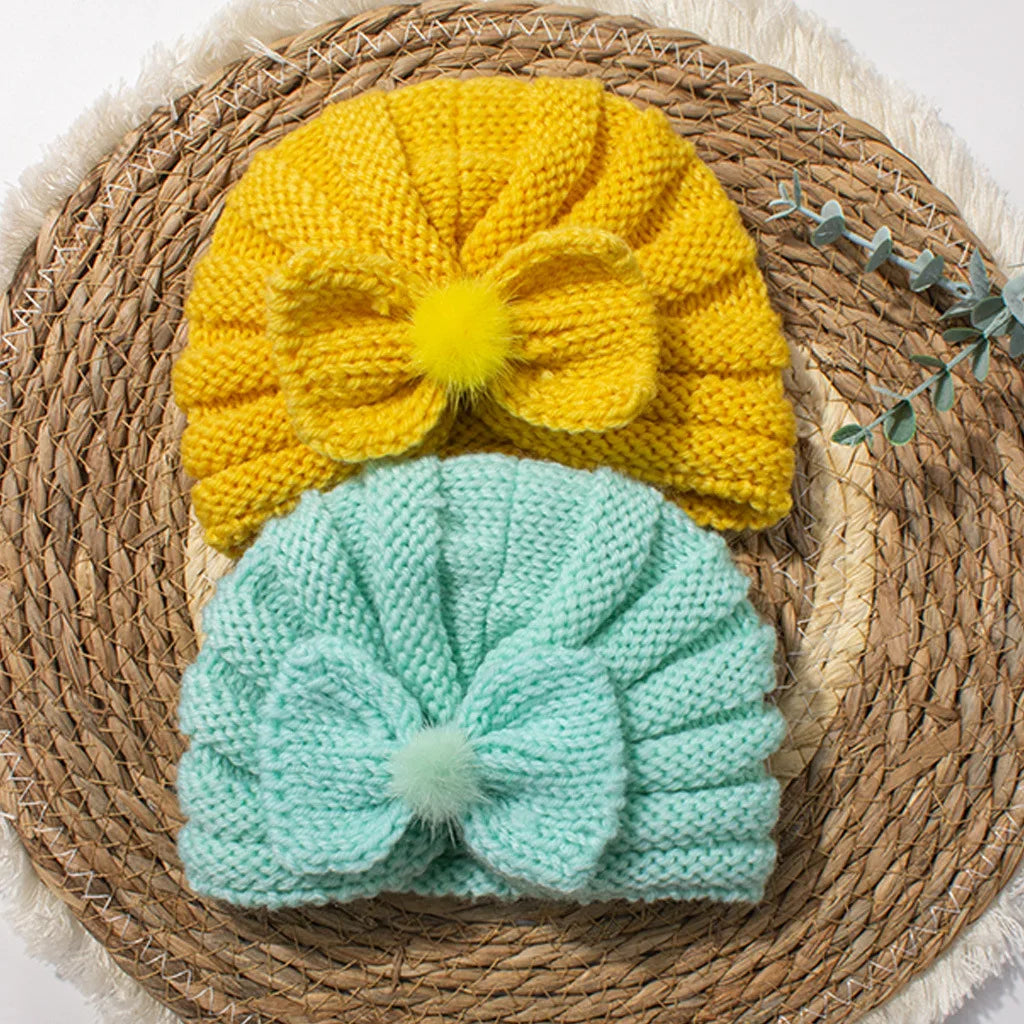 Solid Knit Hat Hair Accessory