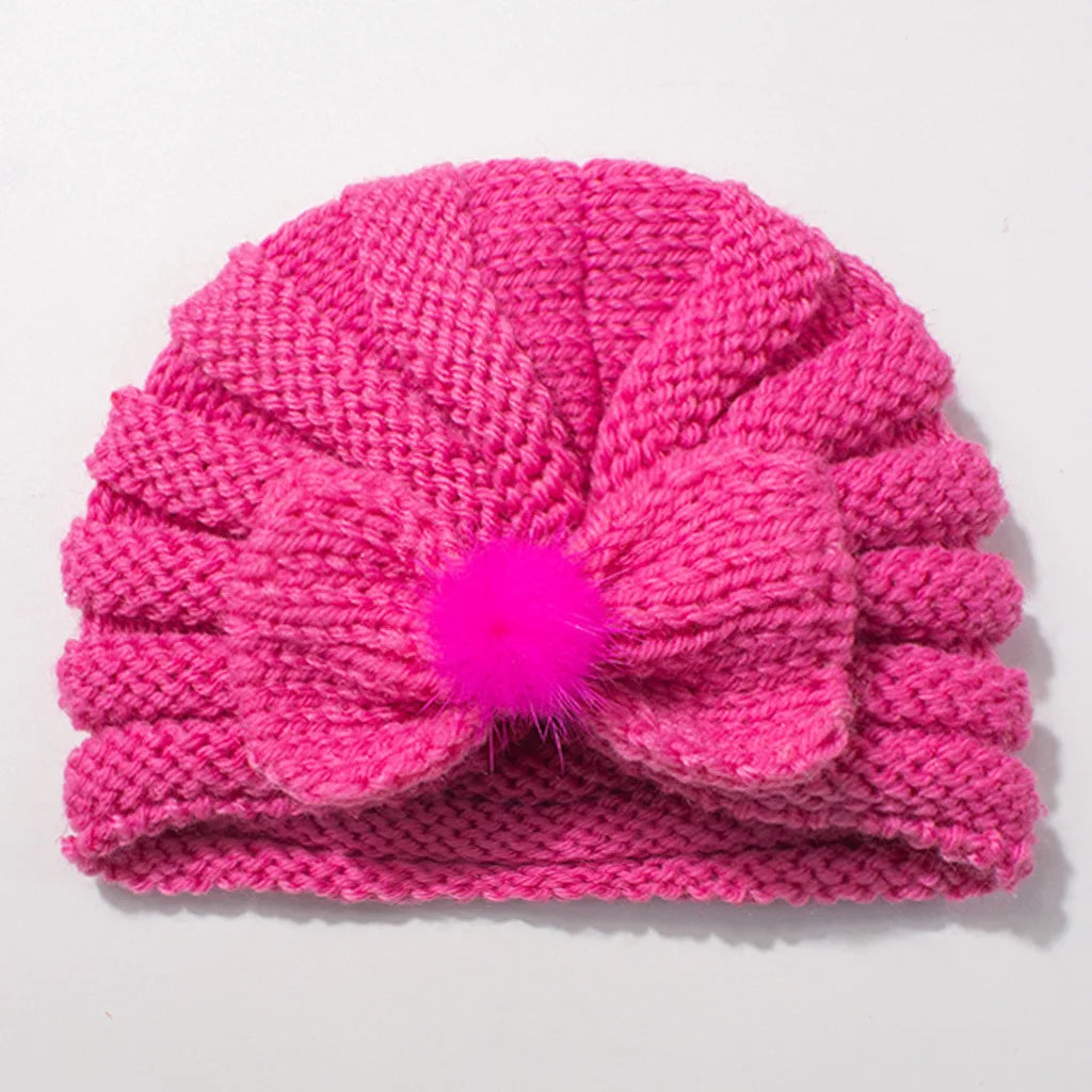 Solid Knit Hat Hair Accessory