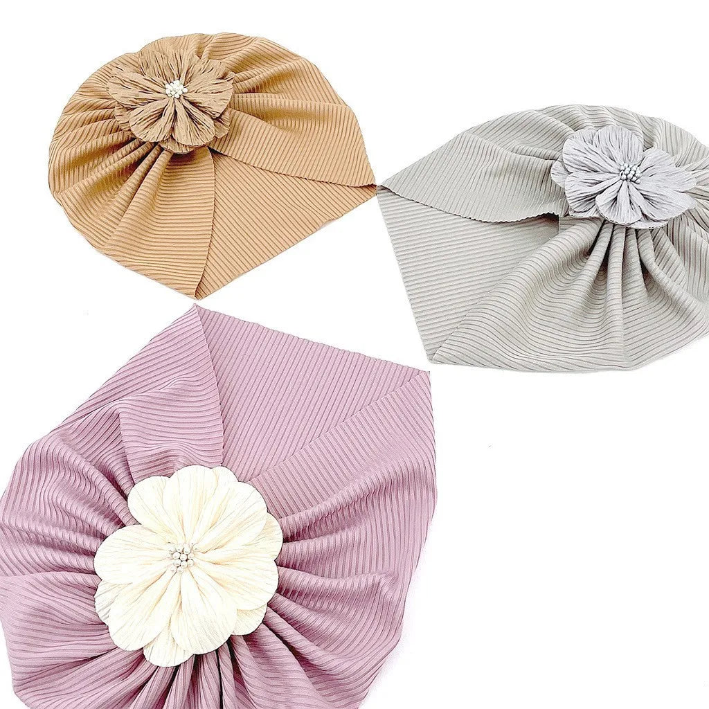 Sweet Flower Decoration Thin Head Cap