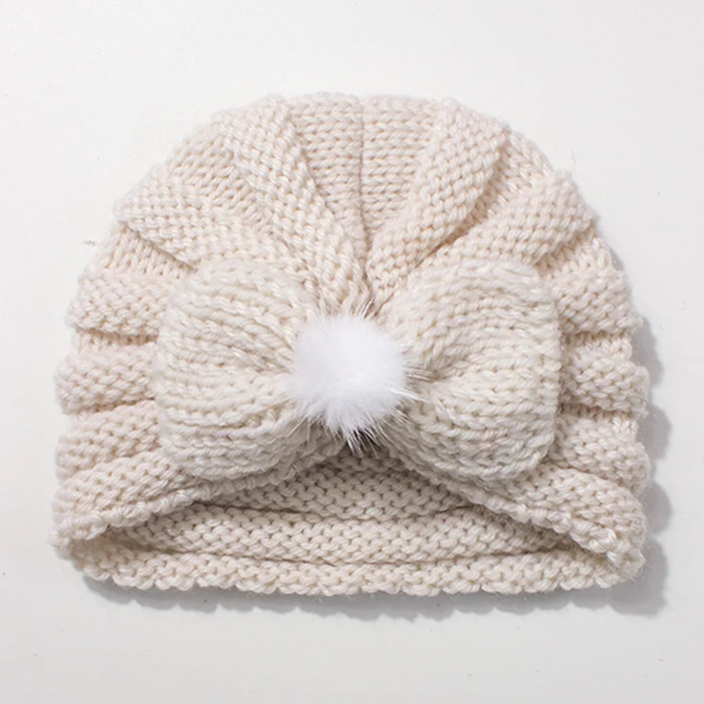 Solid Knit Hat Hair Accessory