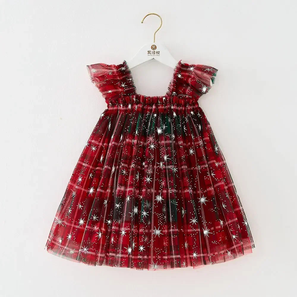 Magical Christmas Mesh Dress
