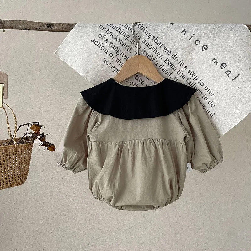 Vintage Farm Peter Pan Collar Romper