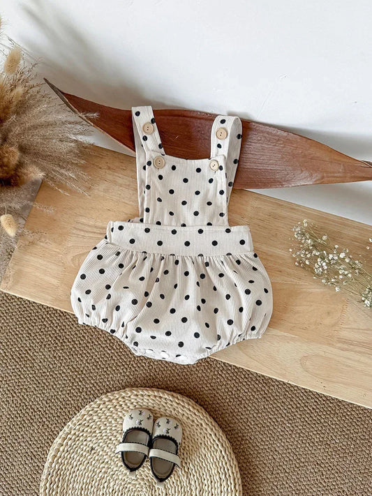 Corduroy Polka Dot Jumpsuit
