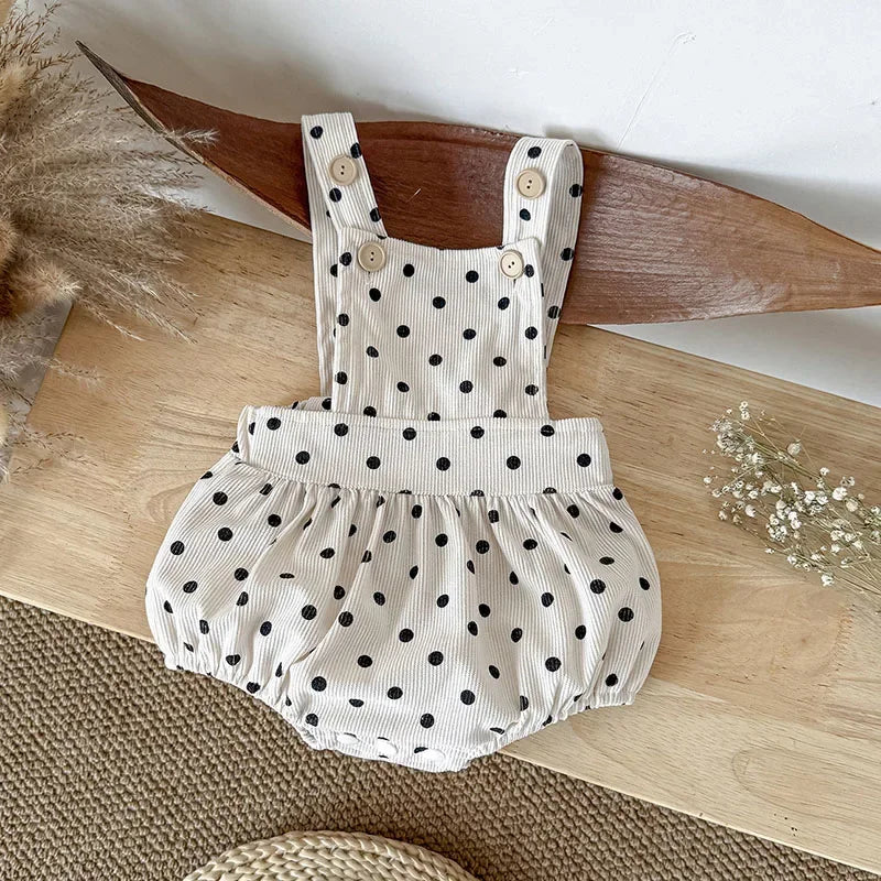 Corduroy Polka Dot Jumpsuit
