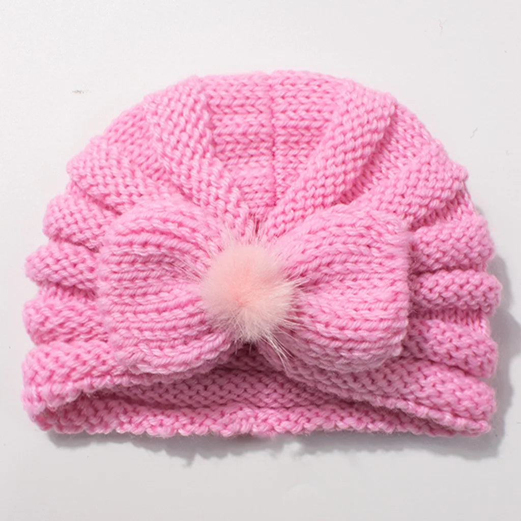 Solid Knit Hat Hair Accessory