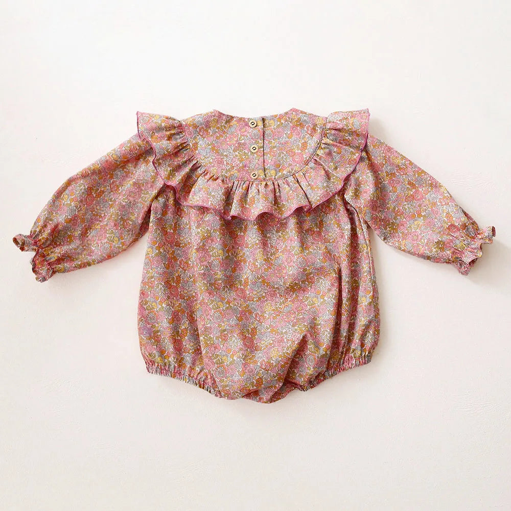 NEW Long Sleeve Flirty Floral Romper