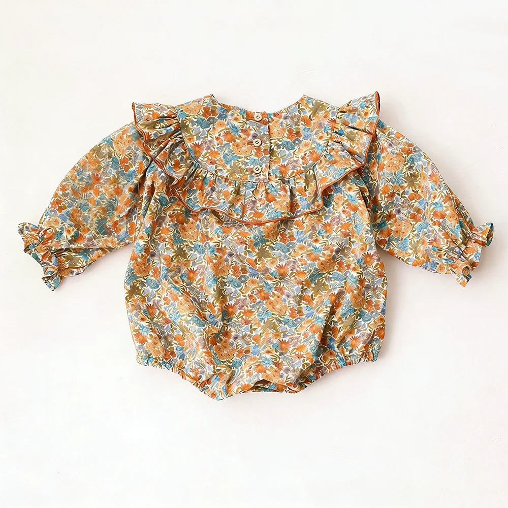 NEW Long Sleeve Flirty Floral Romper
