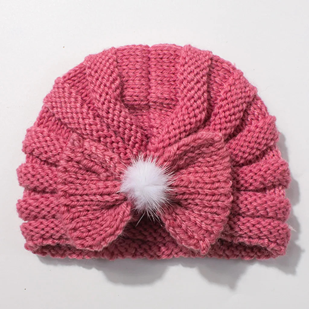 Solid Knit Hat Hair Accessory