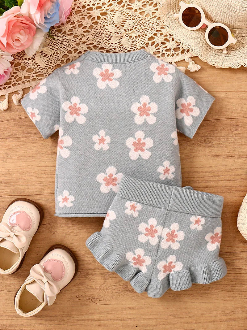 Cute Flower 2 Piece Set