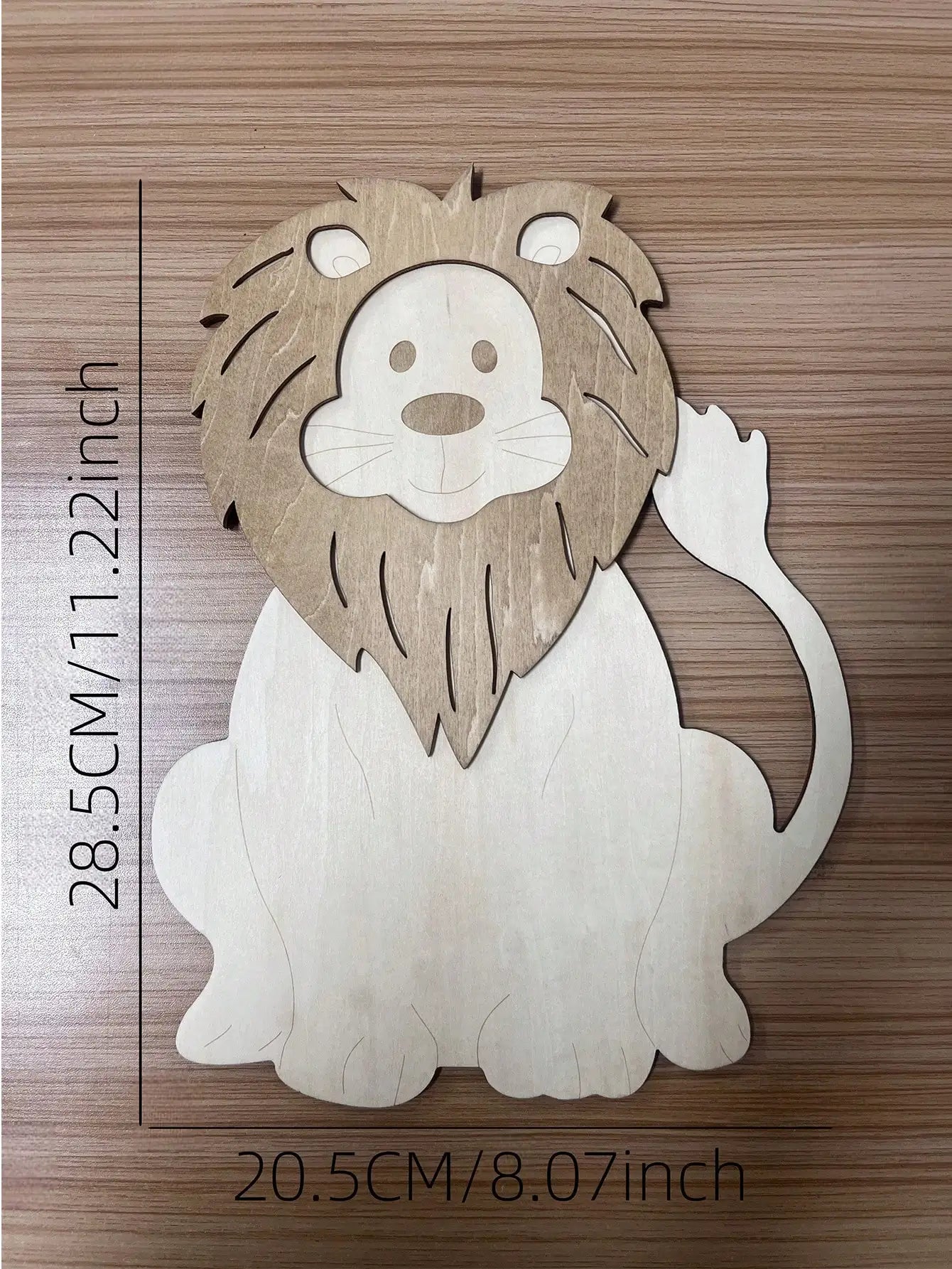 Wooden Lion Wall Decoration