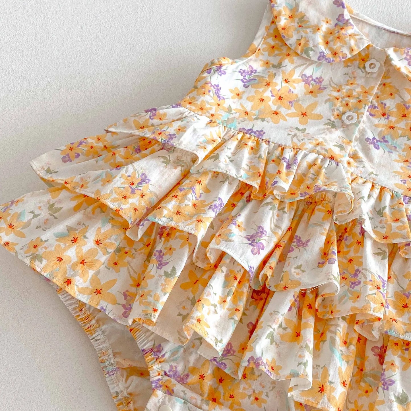 Summer Ruffle One Piece Layered Romper