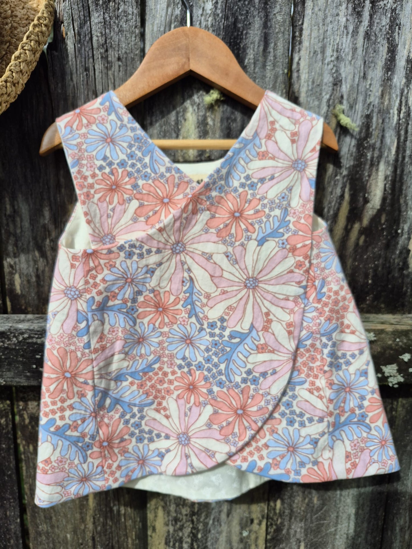 Maia's Farm - Cross Back Pinafore - Pastel Bloom