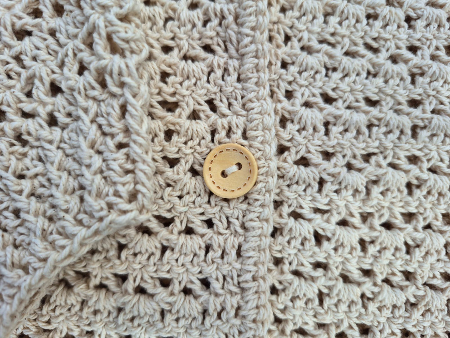 Maia's Farm - Crochet Cardigan - Natural