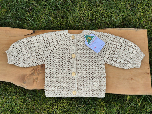Maia's Farm - Crochet Cardigan - Natural