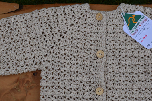 Maia's Farm - Crochet Cardigan - Natural
