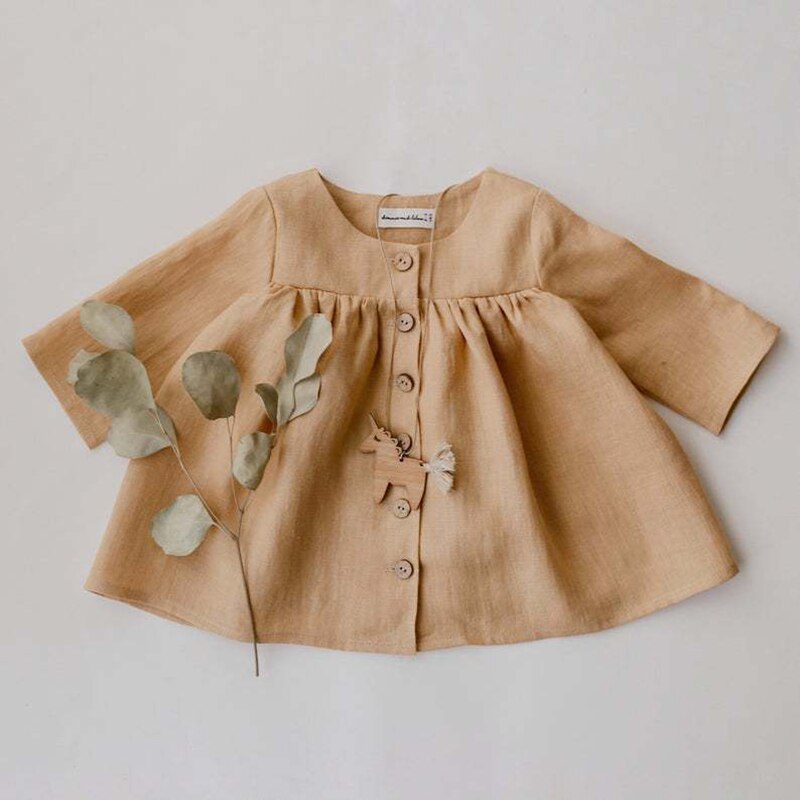 Baby Girl 2 Piece Long Sleeve Blouse and Short Set